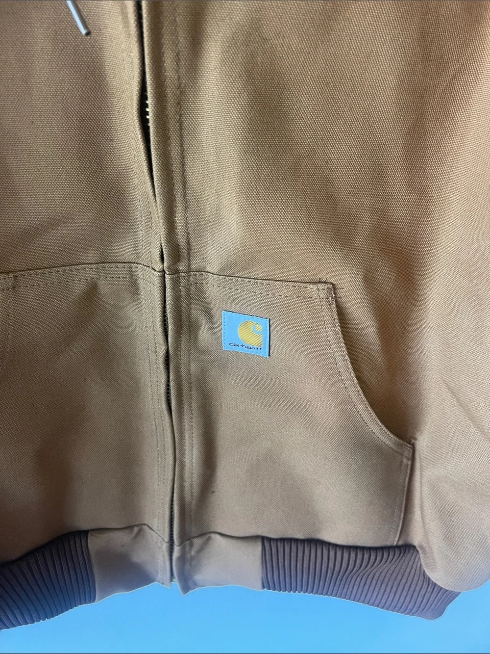 Carhartt Men's J140 Loose Fit Firm Duck Flannel-Lined Insulated Active Jacket